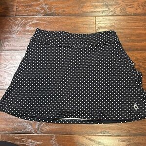 Dona Jo Ruffle Polkadot Tennis Skirt